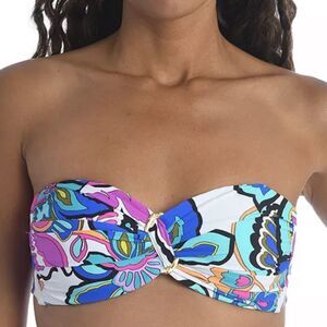 Trina Turk Mandalay Bandeau Bikini Top Size 4 NWT